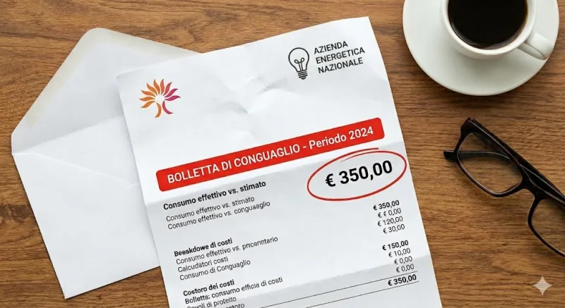 Immagine rappresentativa del conguaglio di luce e gas
